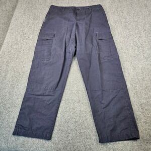 VF Imagewear Mens Navy Blue Ripstop Cargo Pants Tactical Work Trousers 34x30